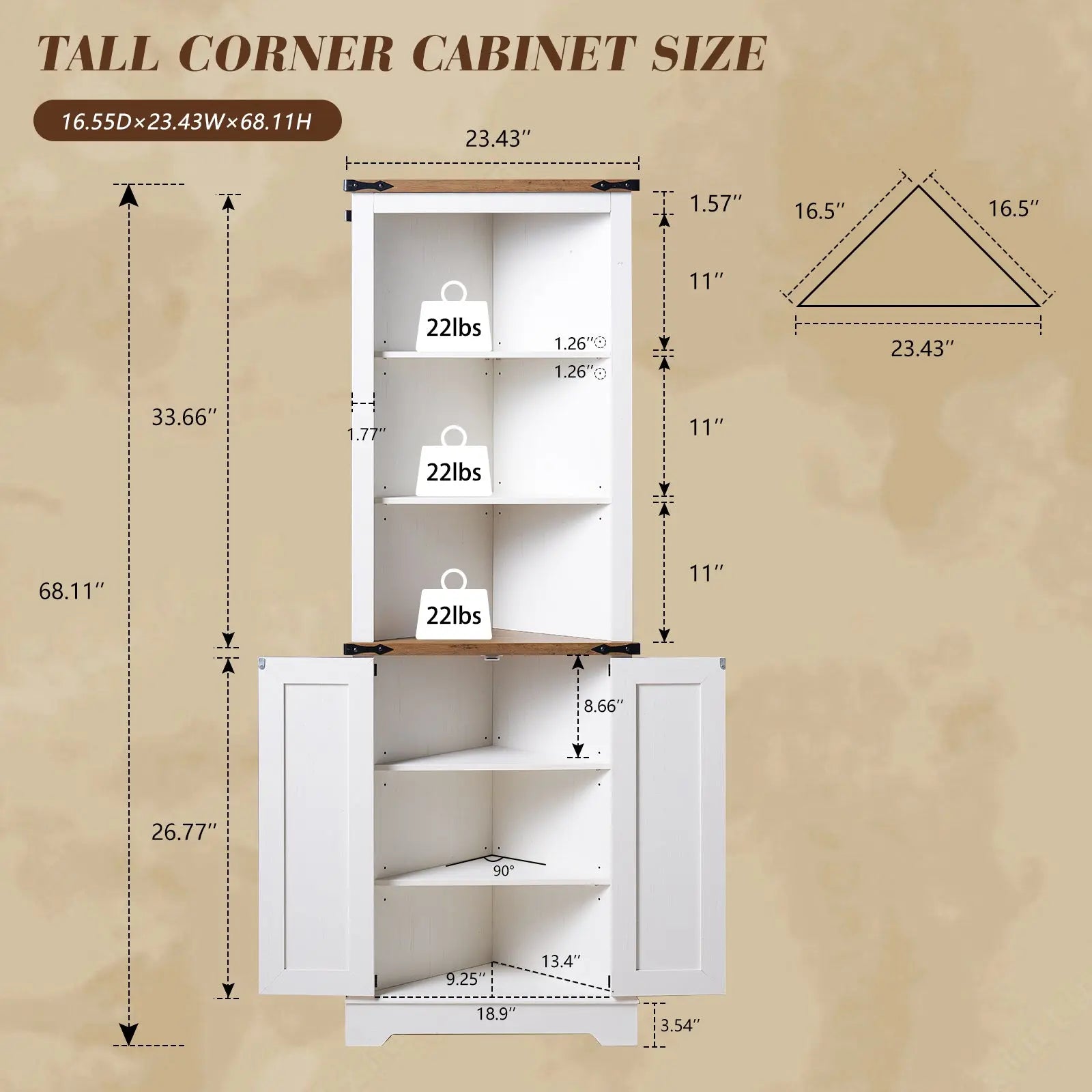 Tall corner cabinets online