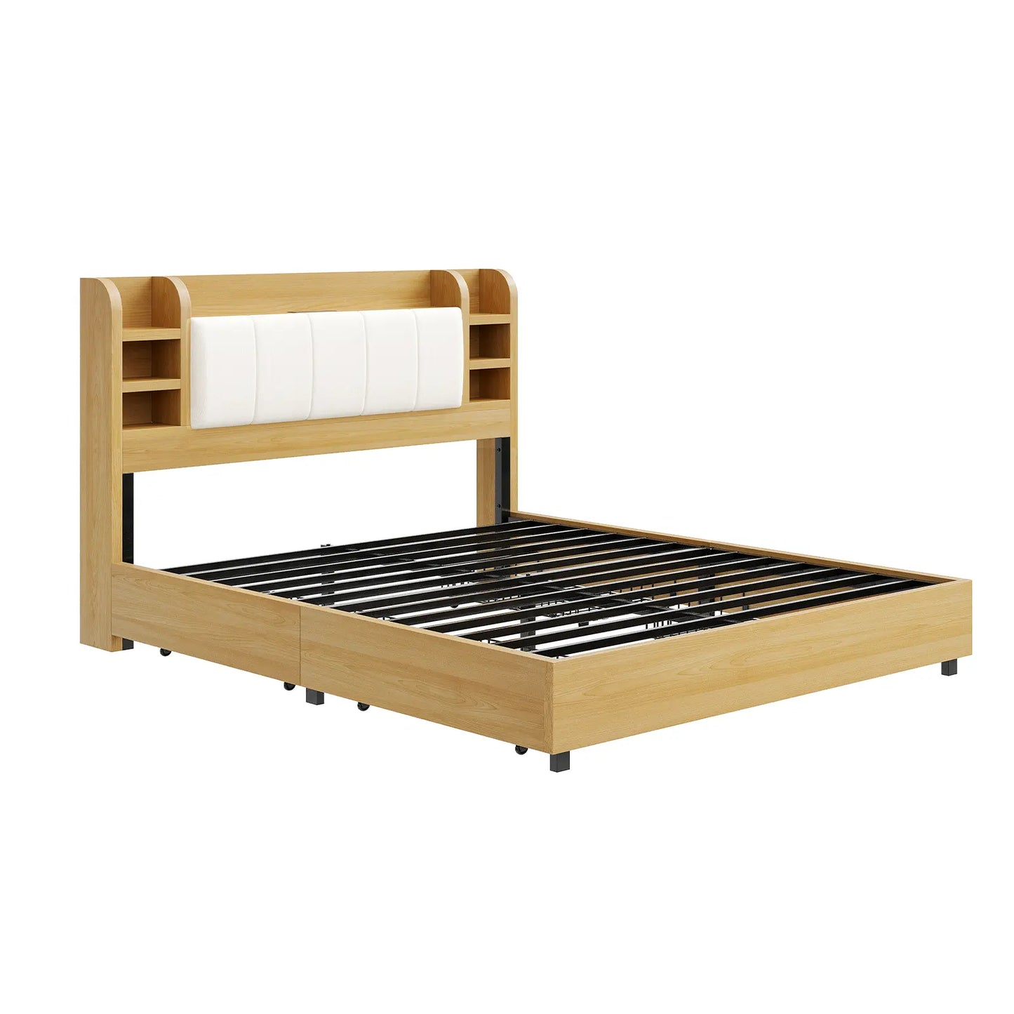 Merritt Wooden Storage Bed Frame - Full / Maple