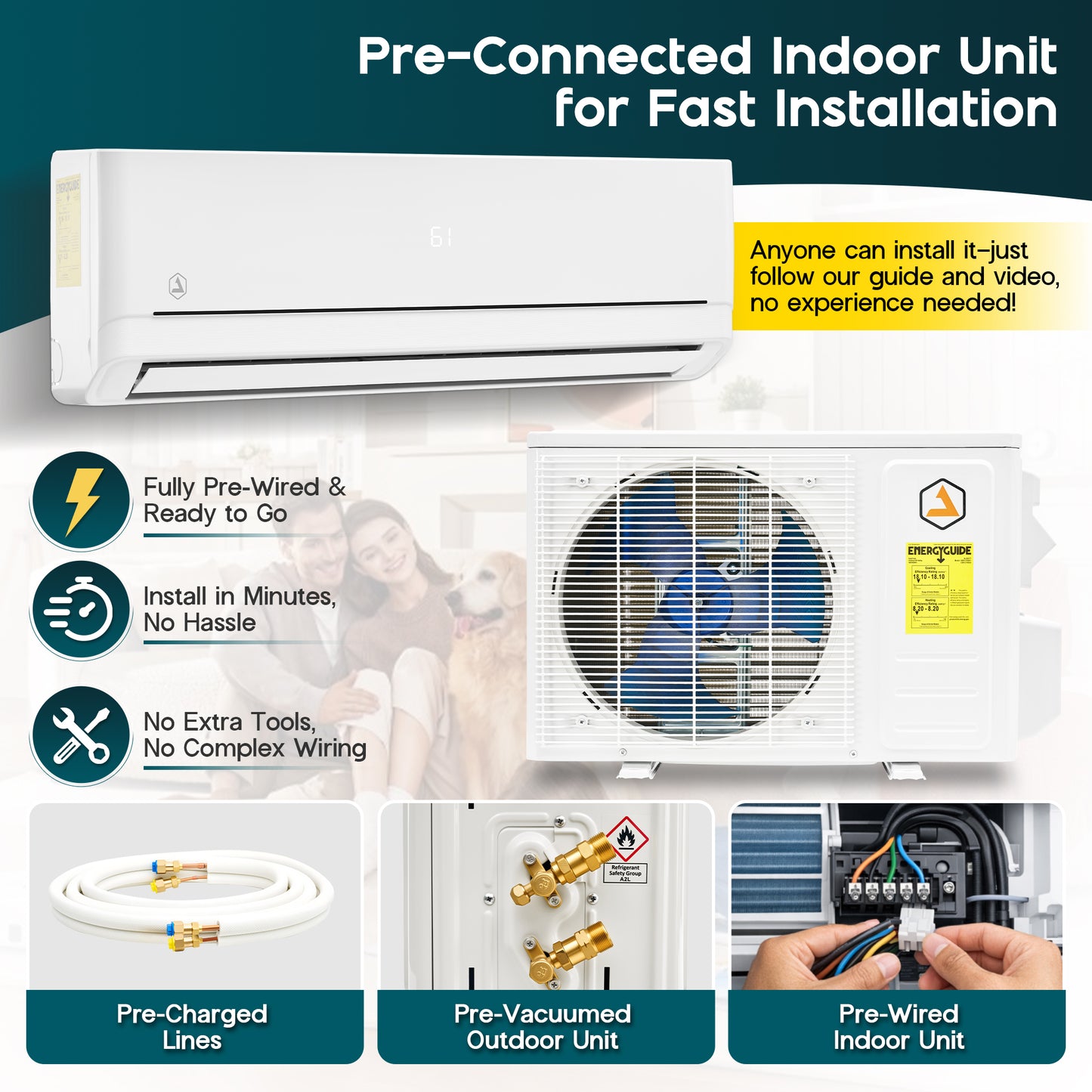 DIY Mini Split AC System Amerlife 115V