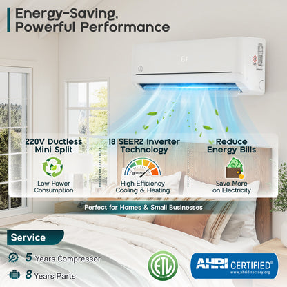 DIY Mini Split AC System Amerlife 220V