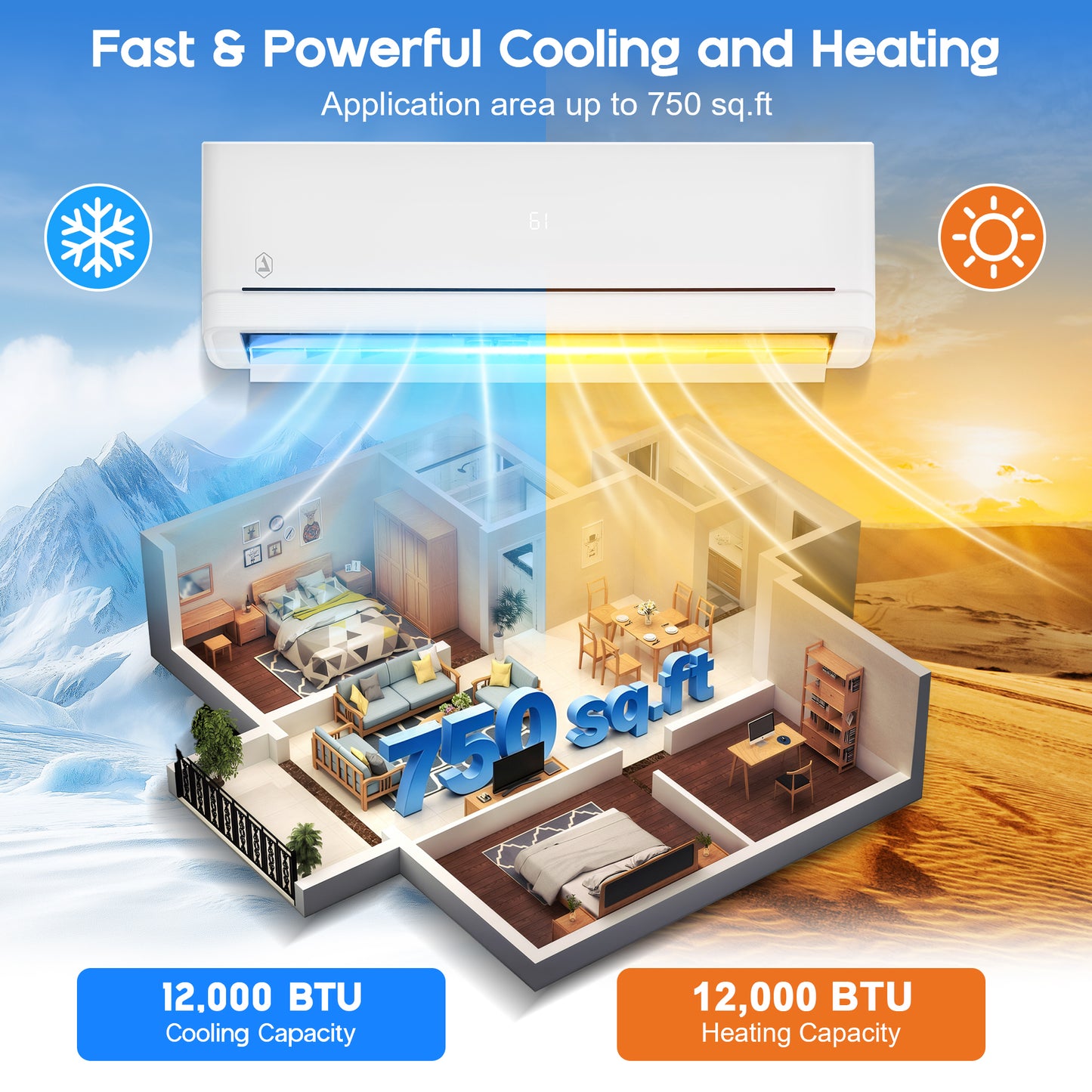 DIY Mini Split AC System Amerlife 115V