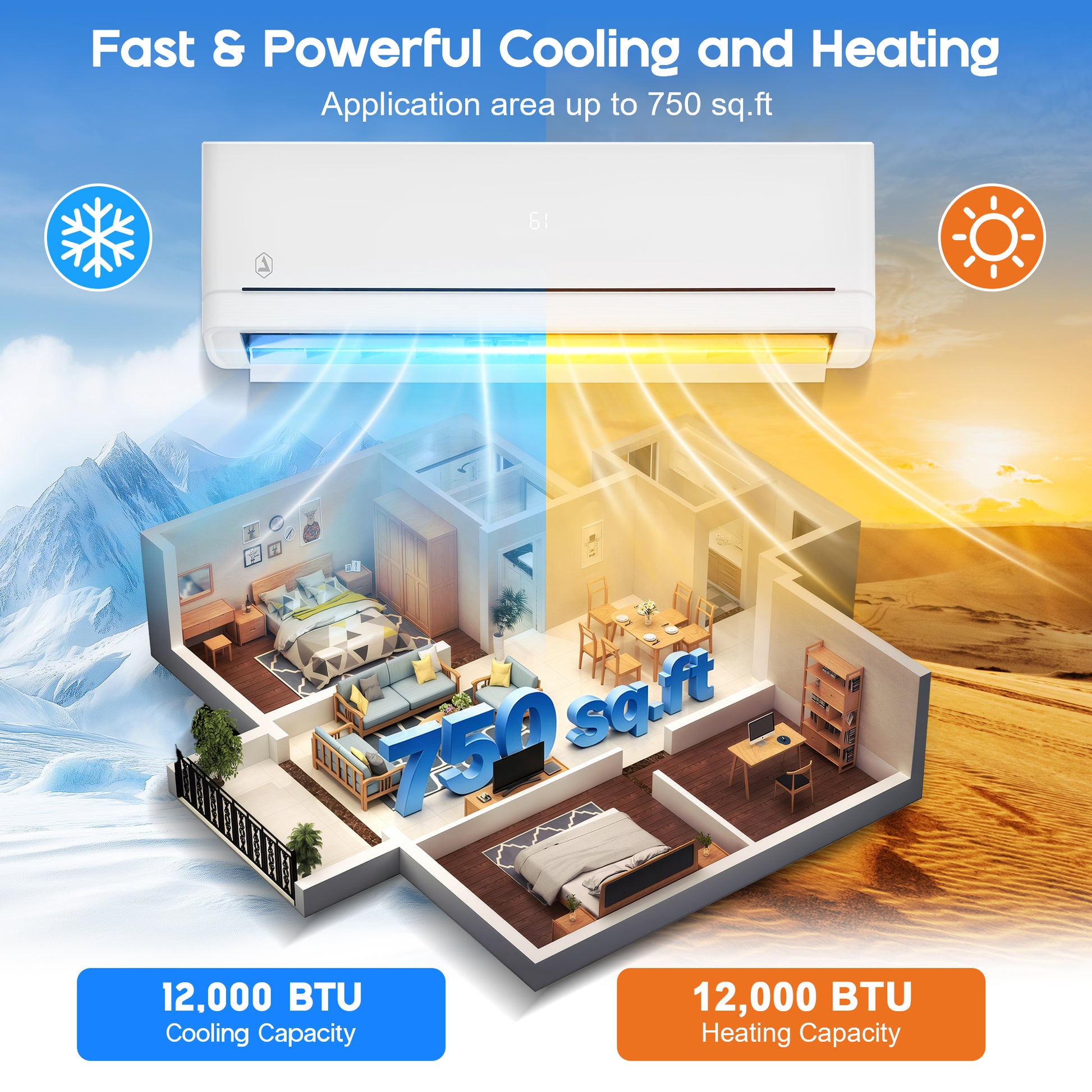 DIY Mini Split AC System Amerlife 115V
