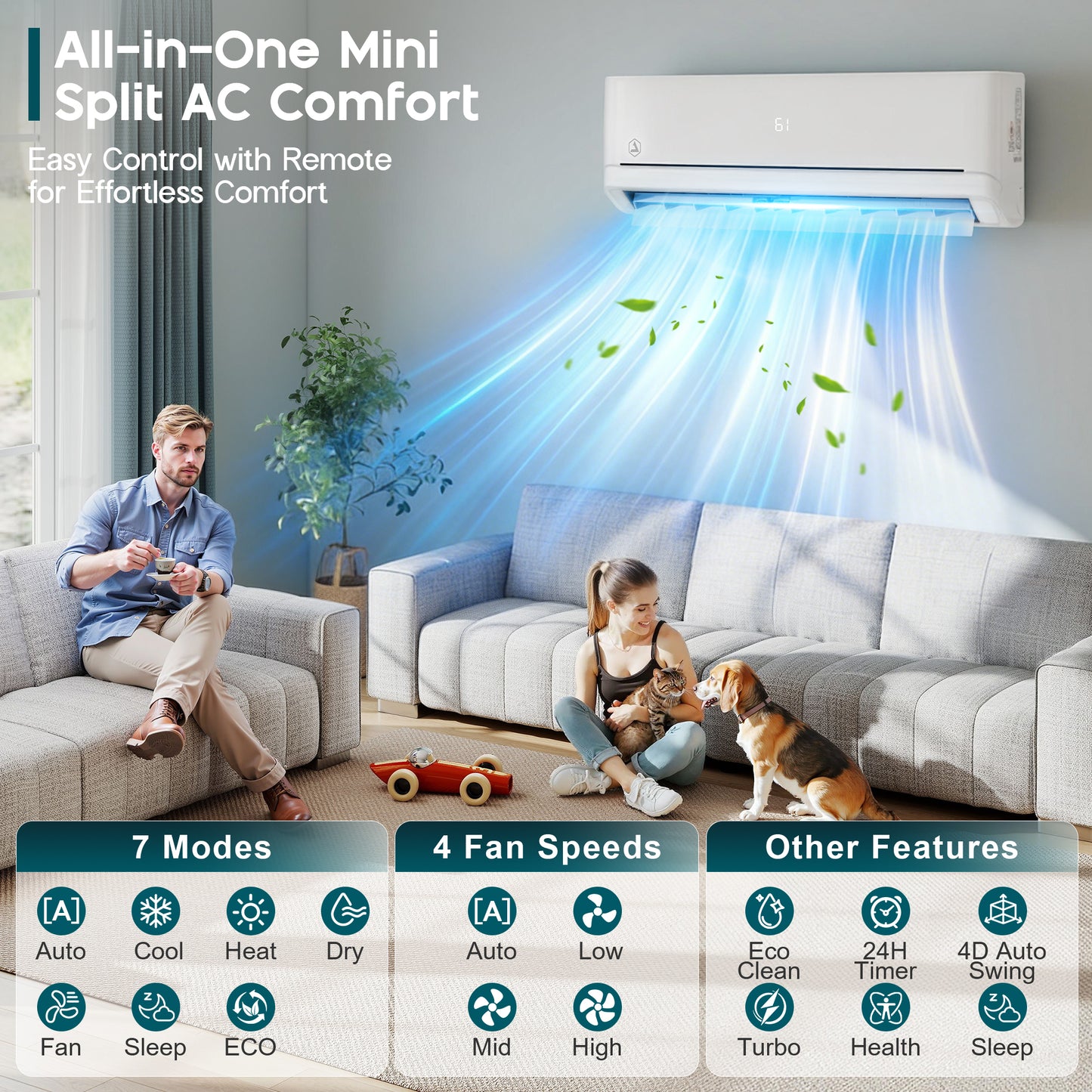 DIY Mini Split AC System Amerlife 115V