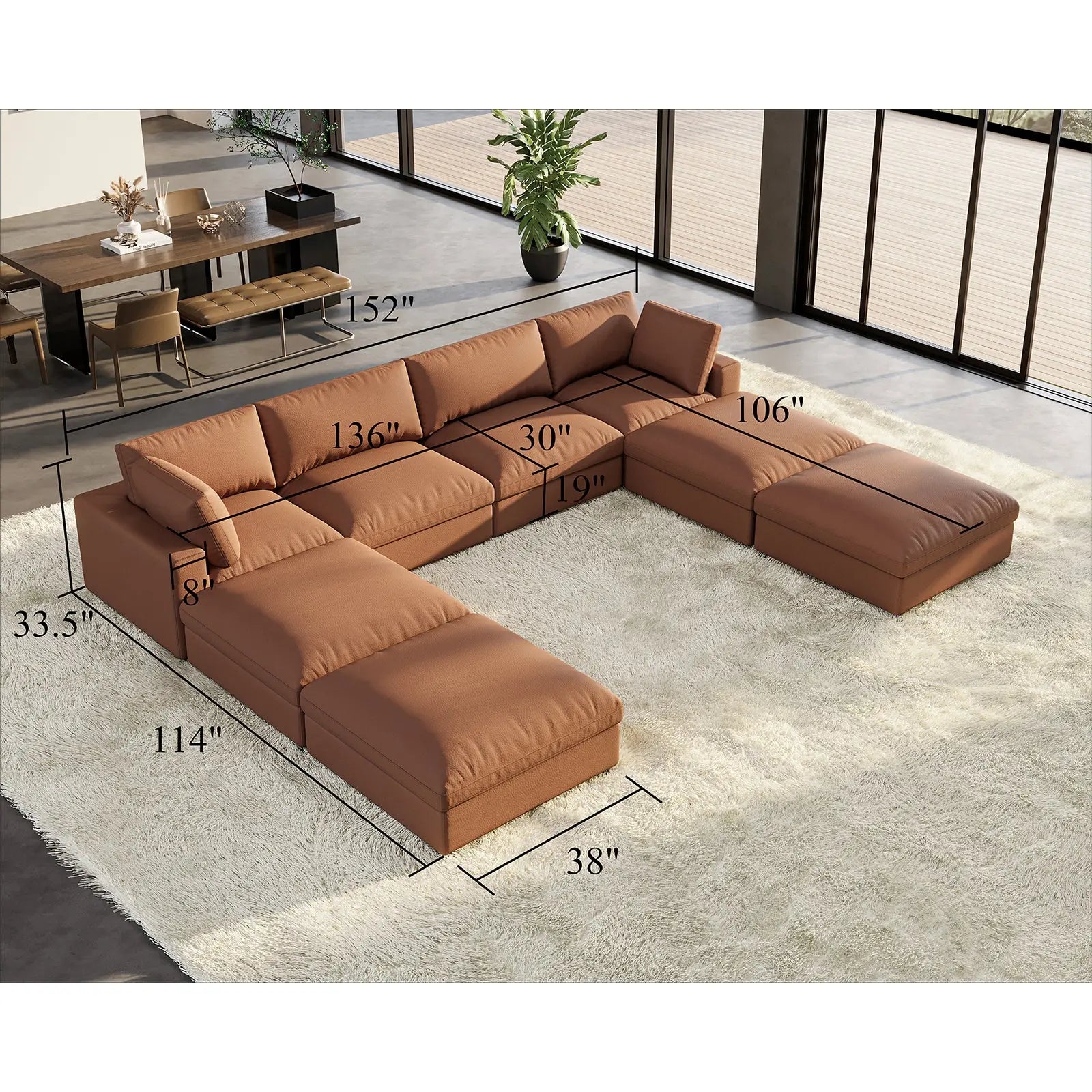 Montauk Cloud Cat Proof Sectional Sofa