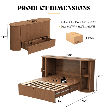 Fluturo Storage Murphy Bed