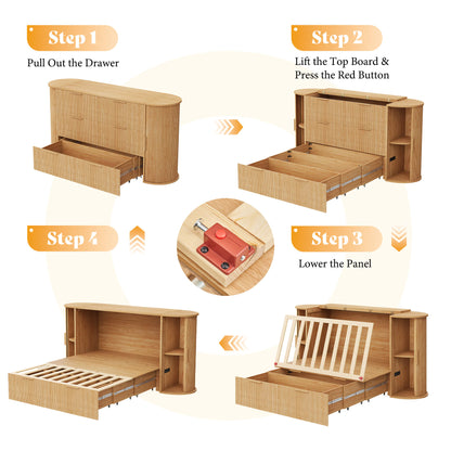 Fluturo Storage Murphy Bed