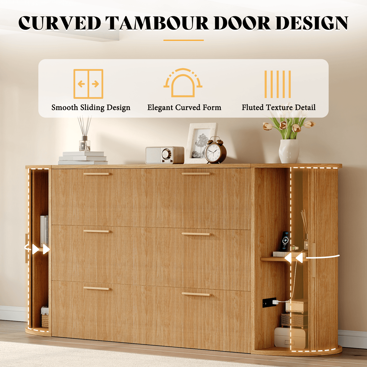 Fluturo Storage Murphy Bed
