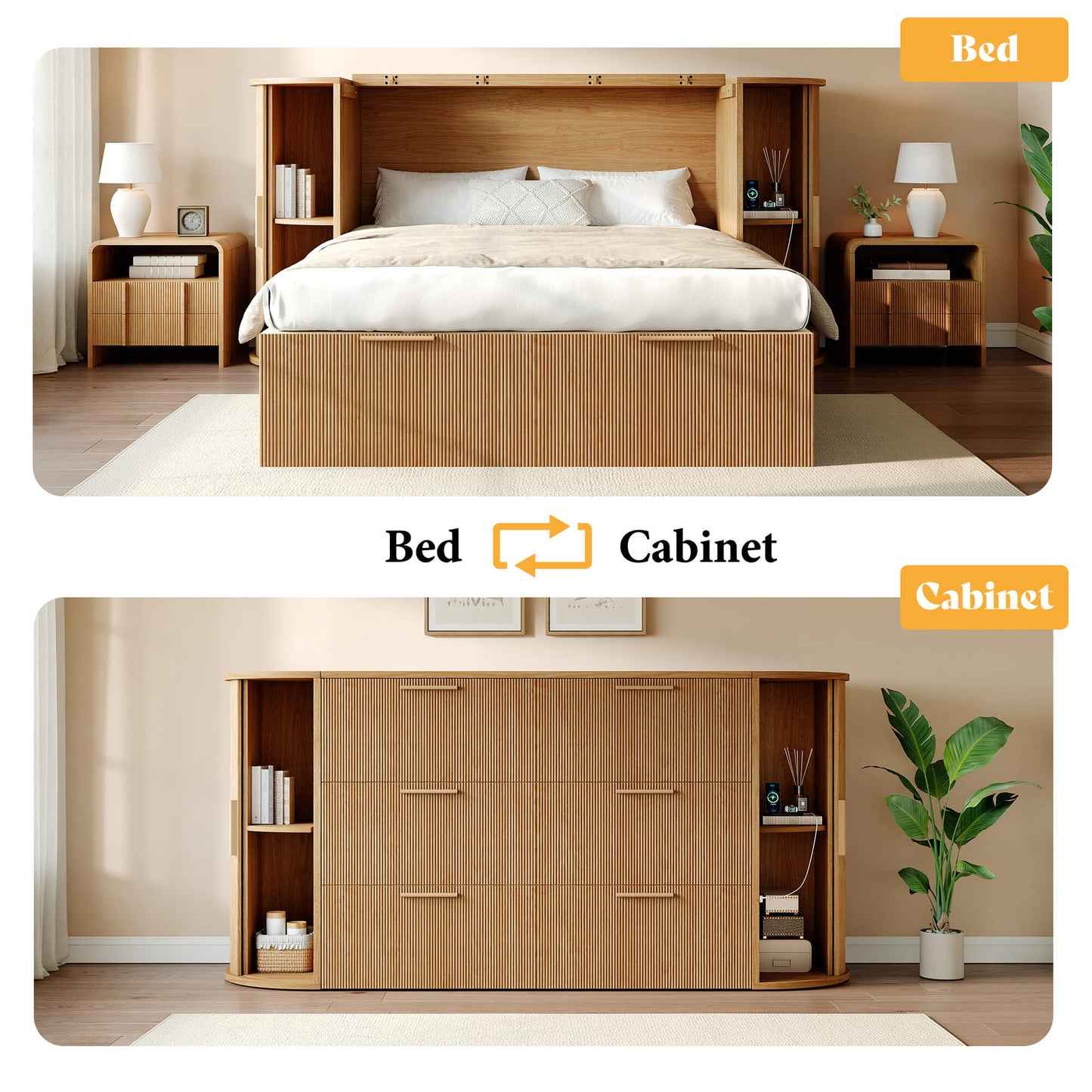 Fluturo Storage Murphy Bed