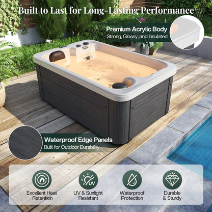 Plug & Play Outdoor Hot Tub Amerlife 2-Person 