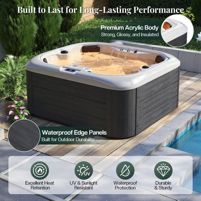 Plug & Play Outdoor Hot Tub Amerlife 4-Person 