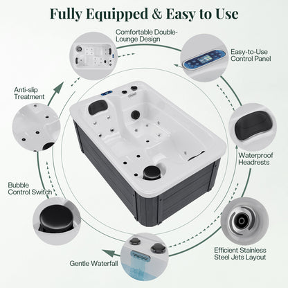 Plug & Play Outdoor Hot Tub Amerlife 2-Person 