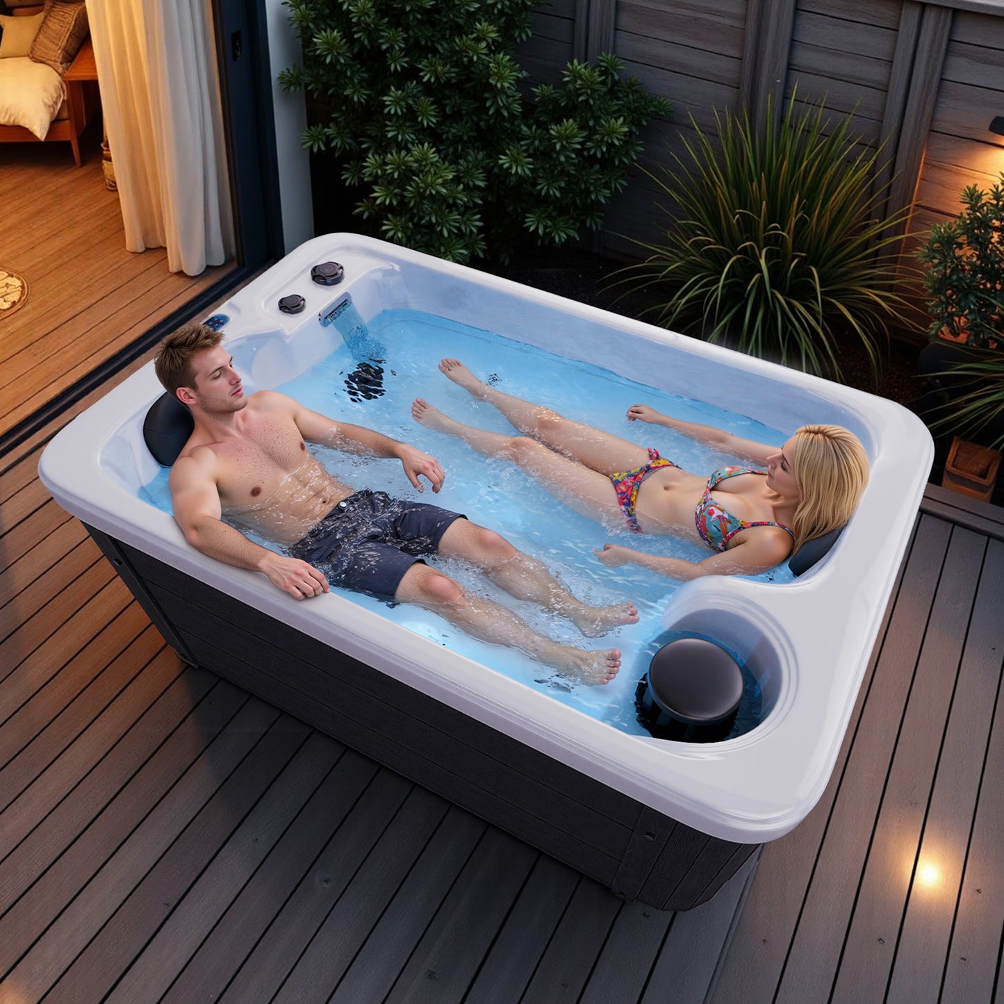 Plug & Play Outdoor Hot Tub Amerlife 2-Person 
