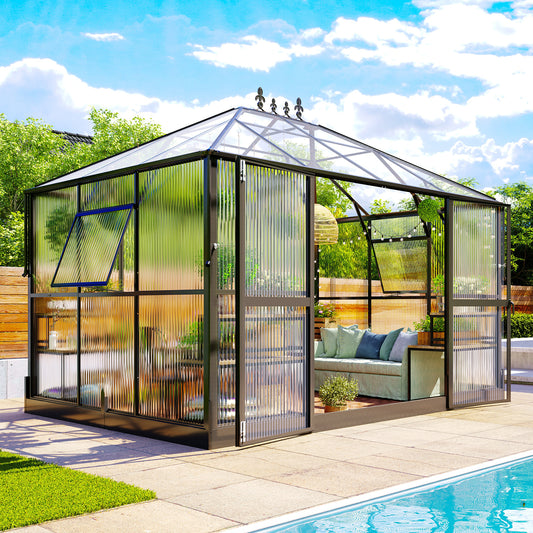 Sylvan Polycarbonate Greenhouse-10.9*8.3FT