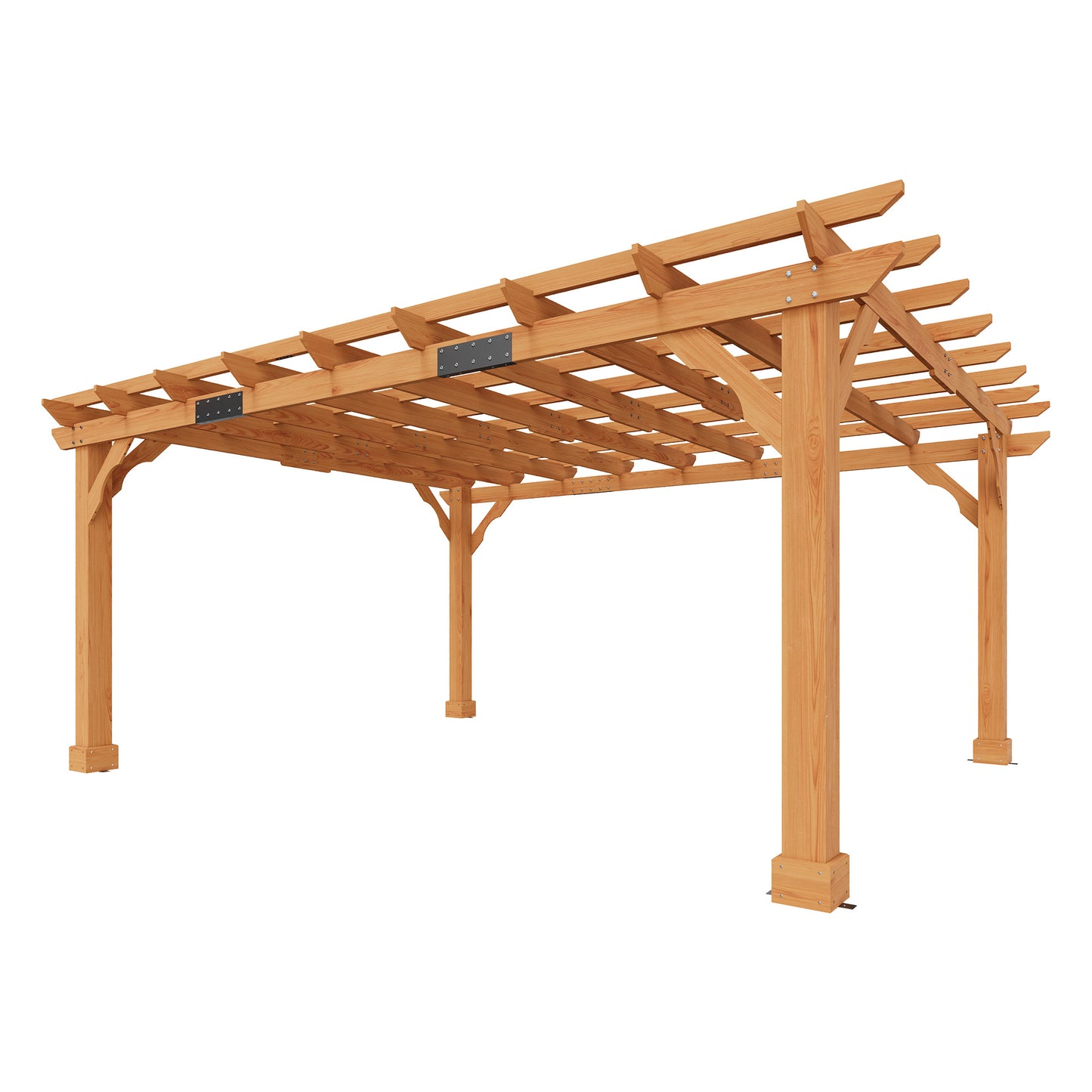Cedrix Solid Cedar Wood Pergola-12X14