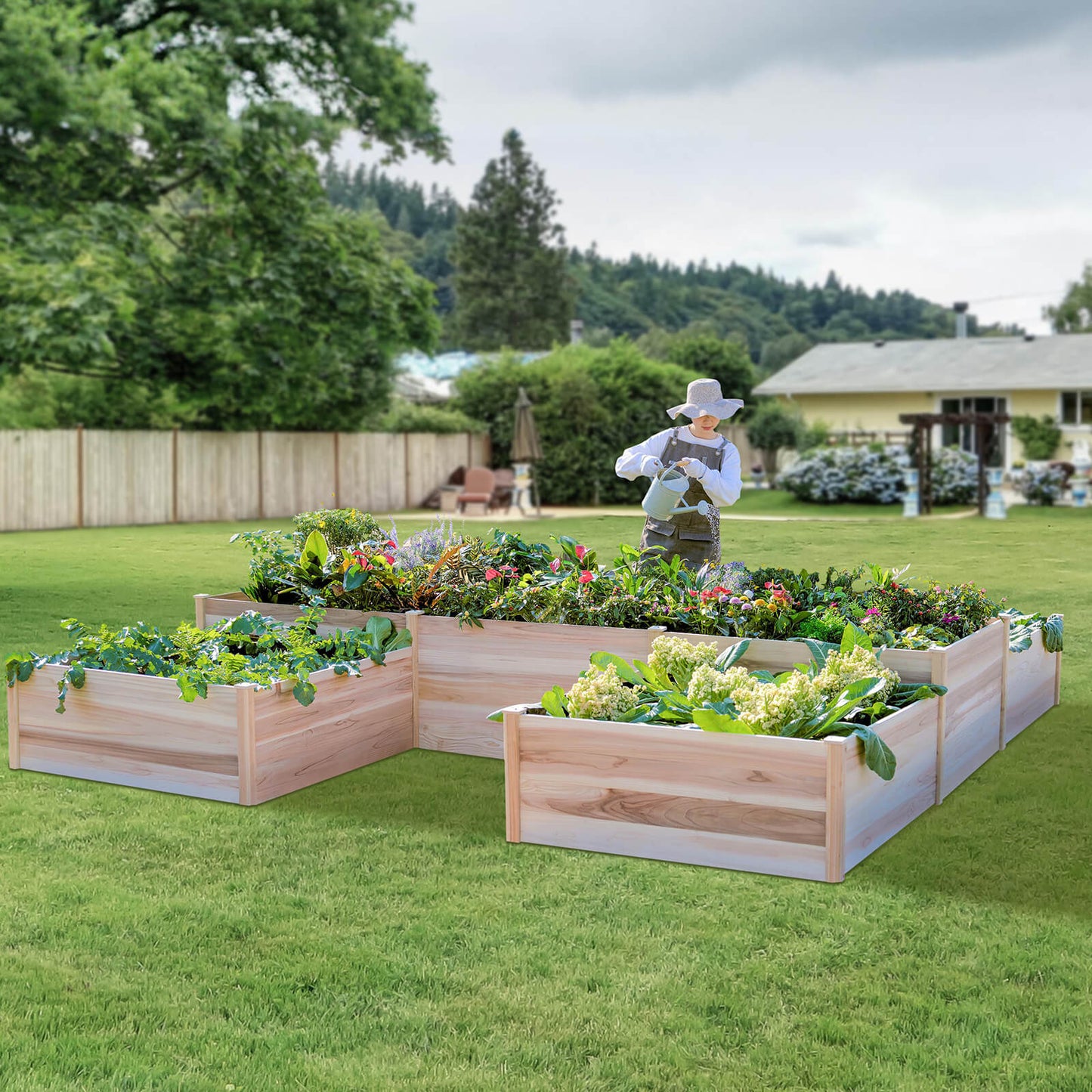 Marigold H-Shaped Raised Bed - Amerlife