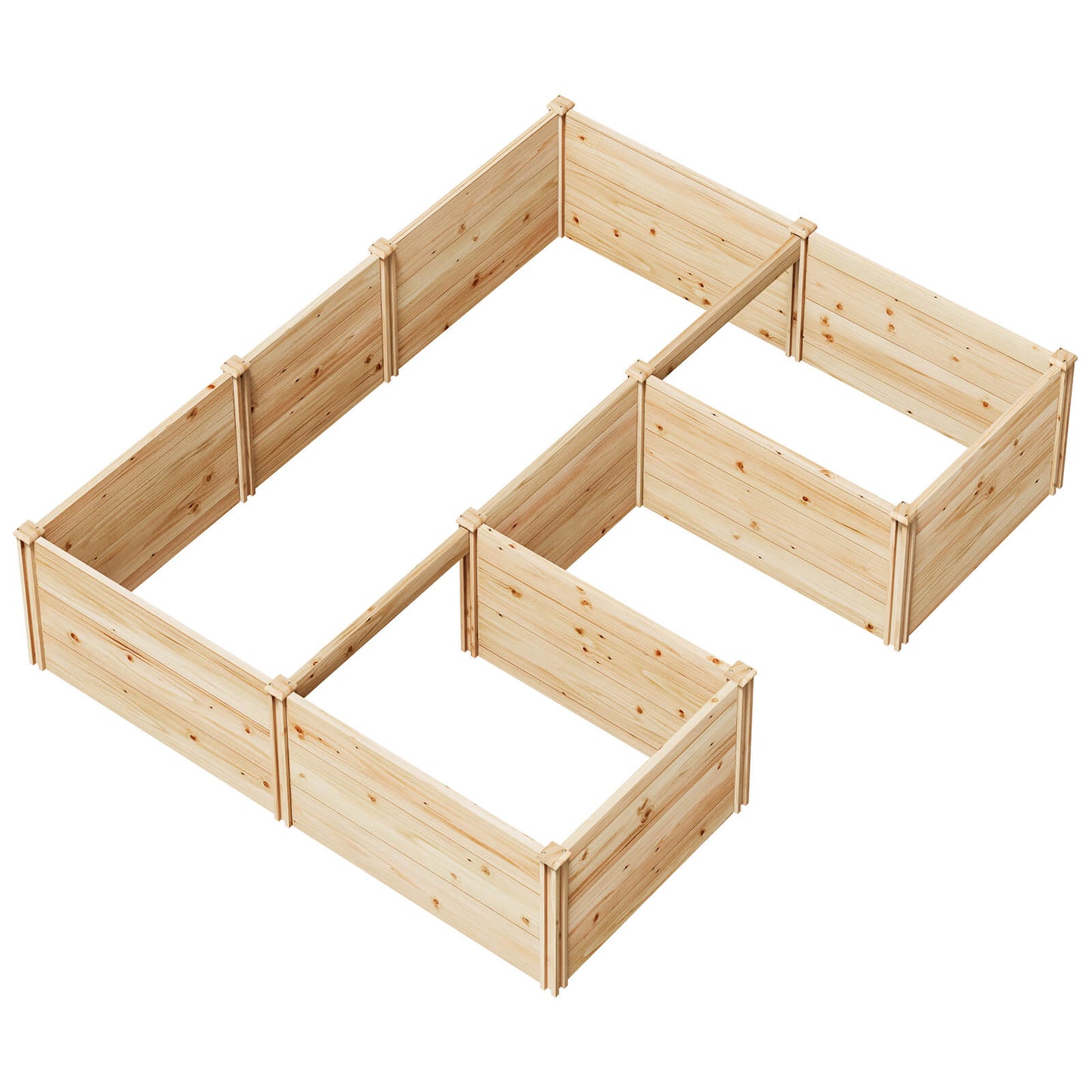 Daisy U-Shaped Raised Bed -7.5x6x1.6FT (5Grids)