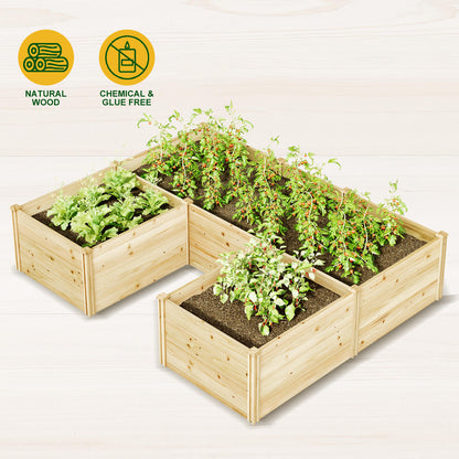 Daisy U-Shaped Raised Bed -7.5x6x1.6FT (5Grids)