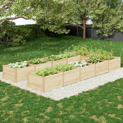 Daisy U-Shaped Raised Bed -7.5x15x1.6FT (11Grids)