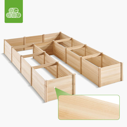 Daisy U-Shaped Raised Bed -7.5x12x1.6FT (9Grids)