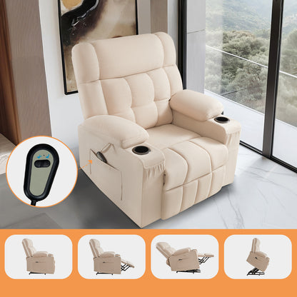 Elva Power Lift Recliner Chairs - Beige