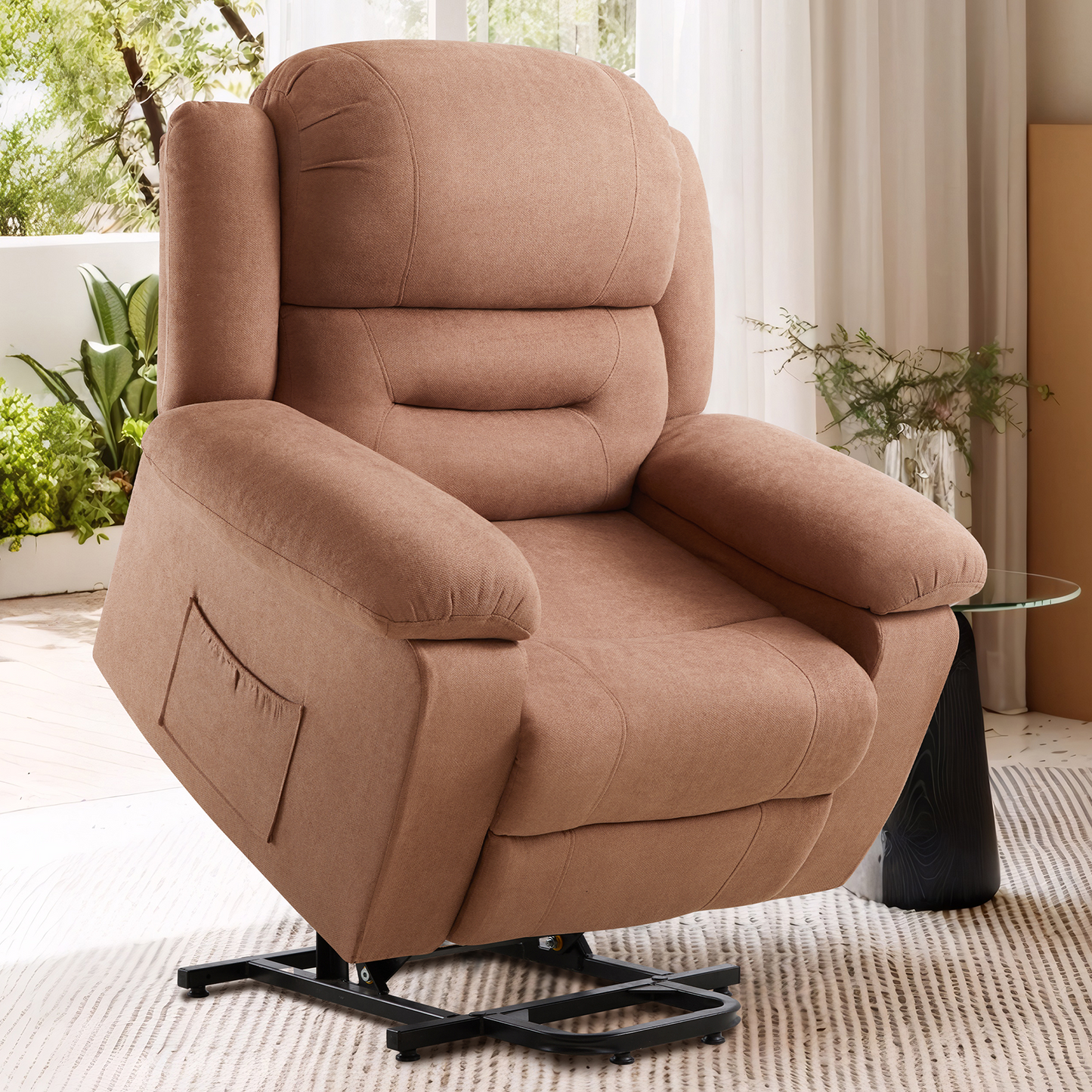 Reed Power-Lift Recliner Chairs - Brown