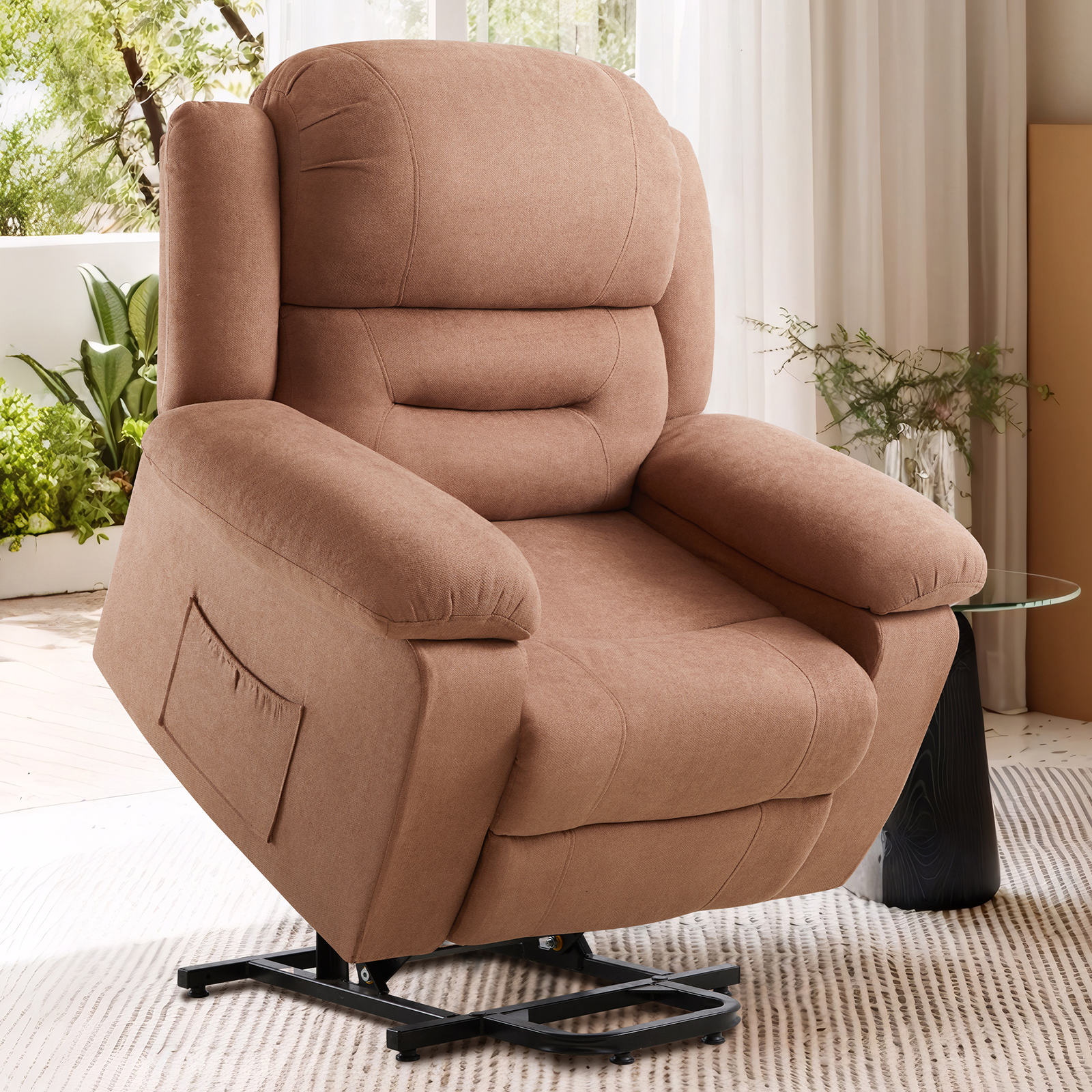 Reed Power-Lift Recliner Chairs - Brown