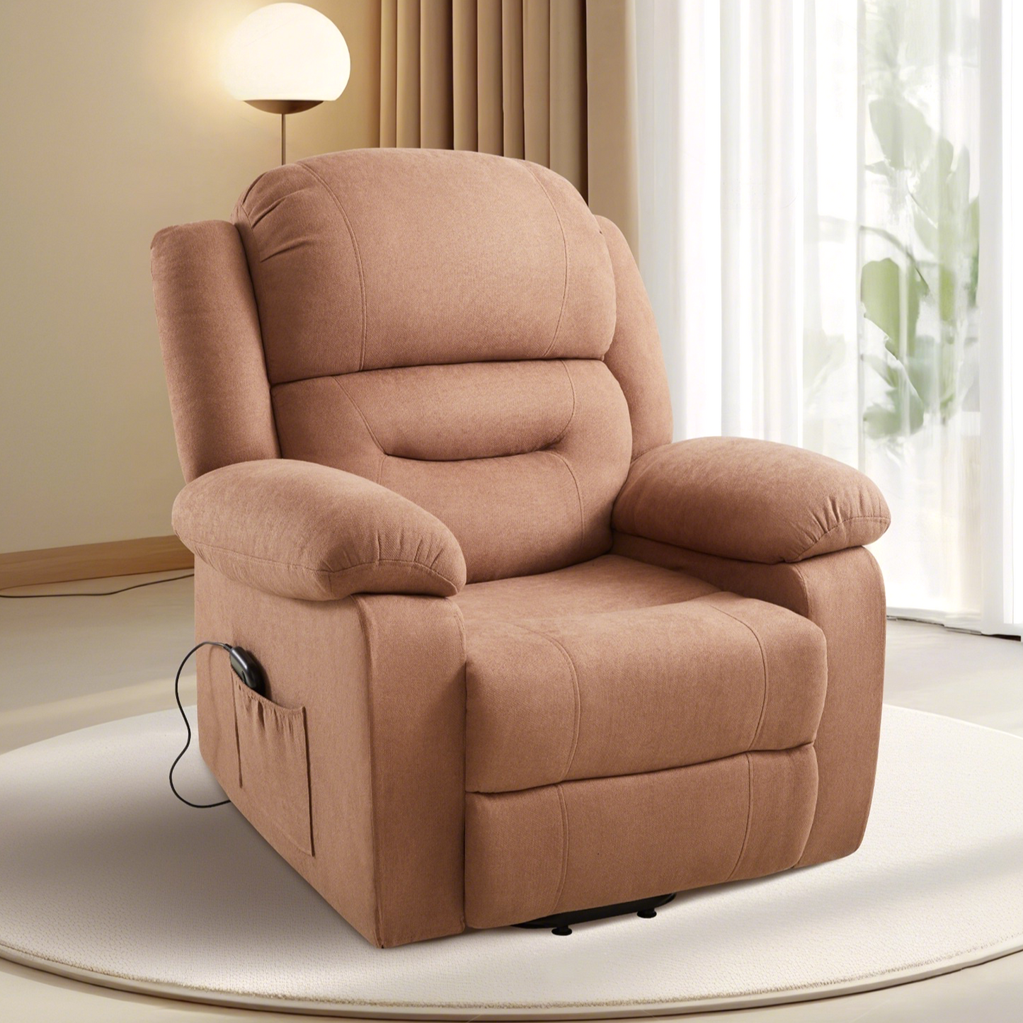 Reed Power-Lift Recliner Chairs - Brown