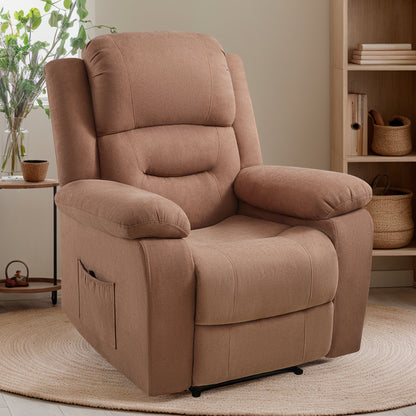 Reed Manual Recliner Chairs - Brown