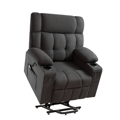 Elva Power Lift Recliner Chairs - Dark Grey