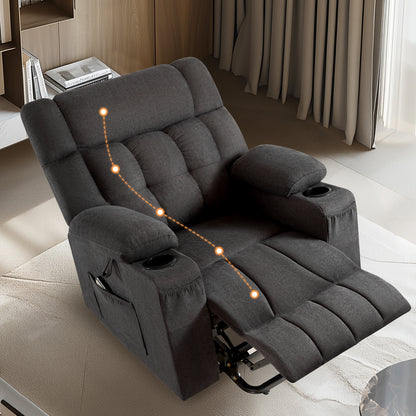 Elva Power Lift Recliner Chairs - Dark Grey