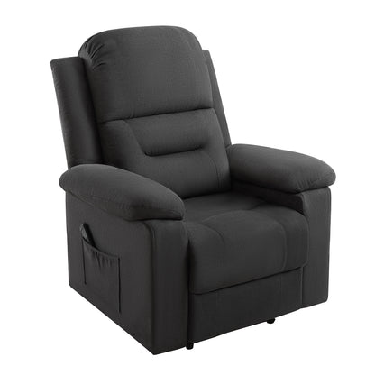 Reed Manual Recliner Chairs - Black