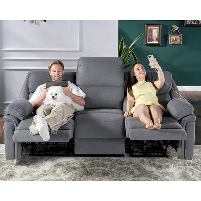 Oasis 82" Power Reclining Sofa - Grey