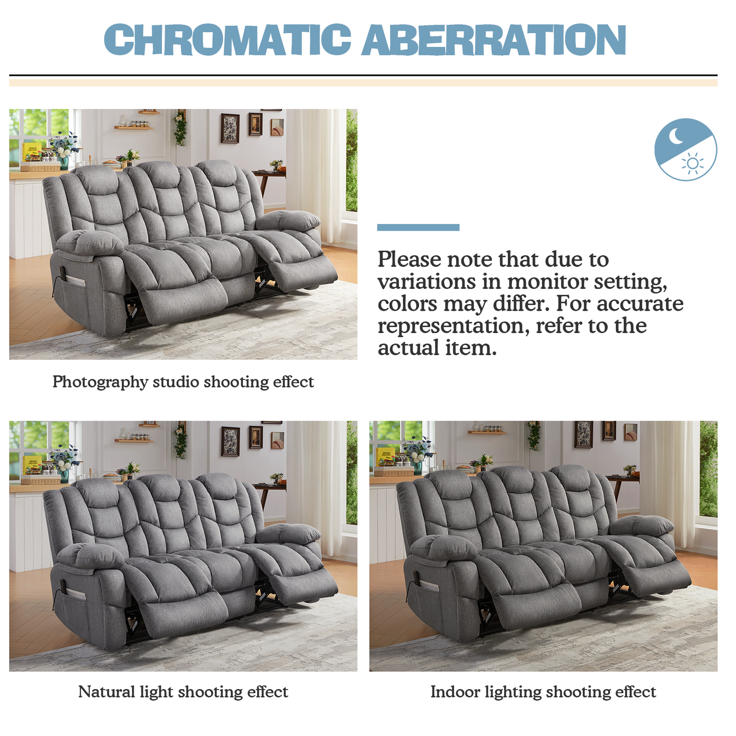 Grove 80" Manual Reclining Sofa - Grey