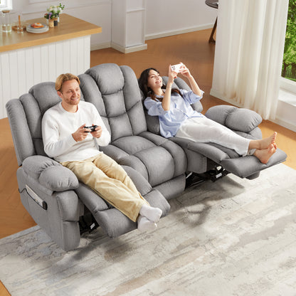 Grove 80" Manual Reclining Sofa - Grey