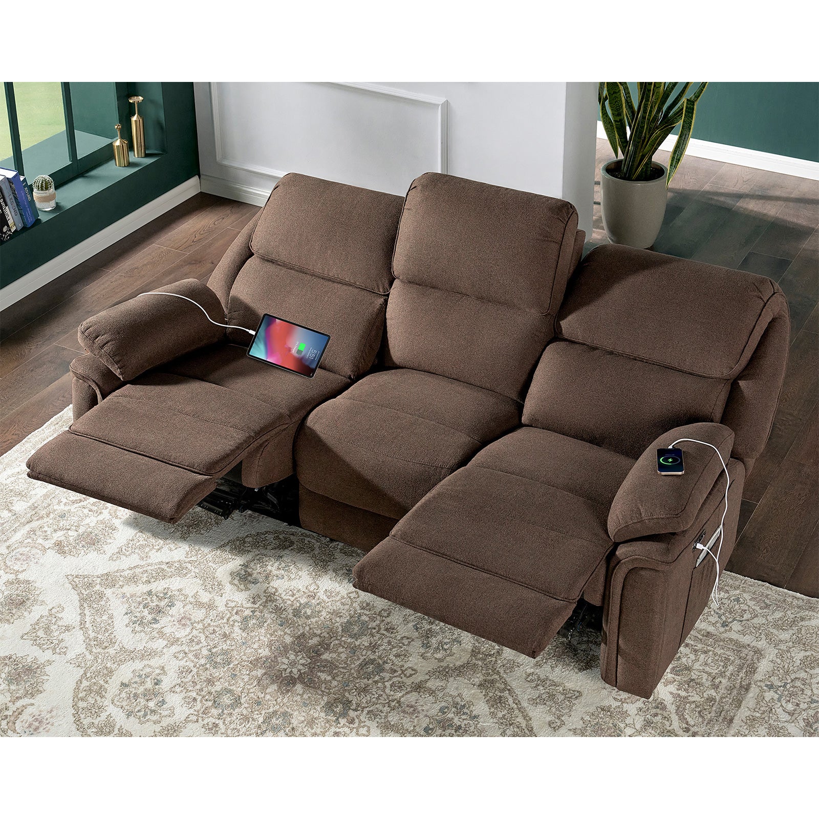 Oasis 82" Power Reclining Sofa - Brown