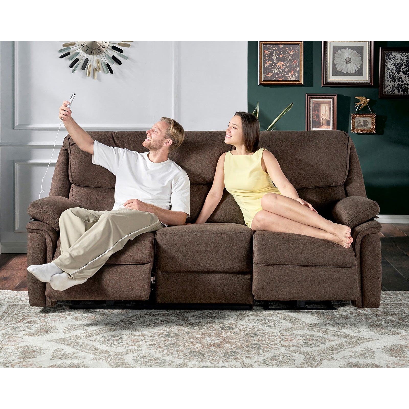 Oasis 82" Power Reclining Sofa - Brown