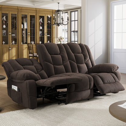 Grove 80" Manual Reclining Sofa - Brown