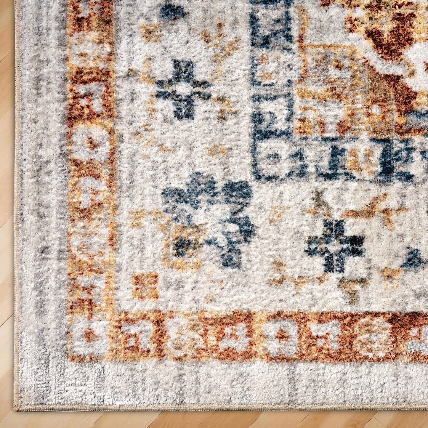 Vintage Medallion Low Pile Rug 