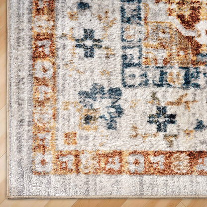 Vintage Medallion Low Pile Rug 