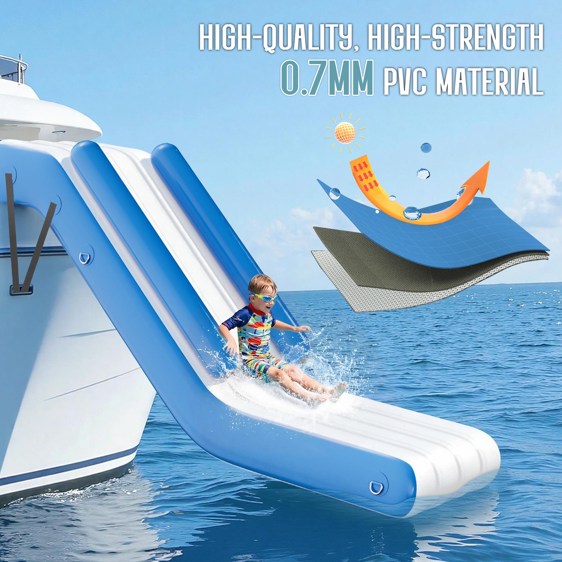 Inflatable Floating Water Slide - 10FT