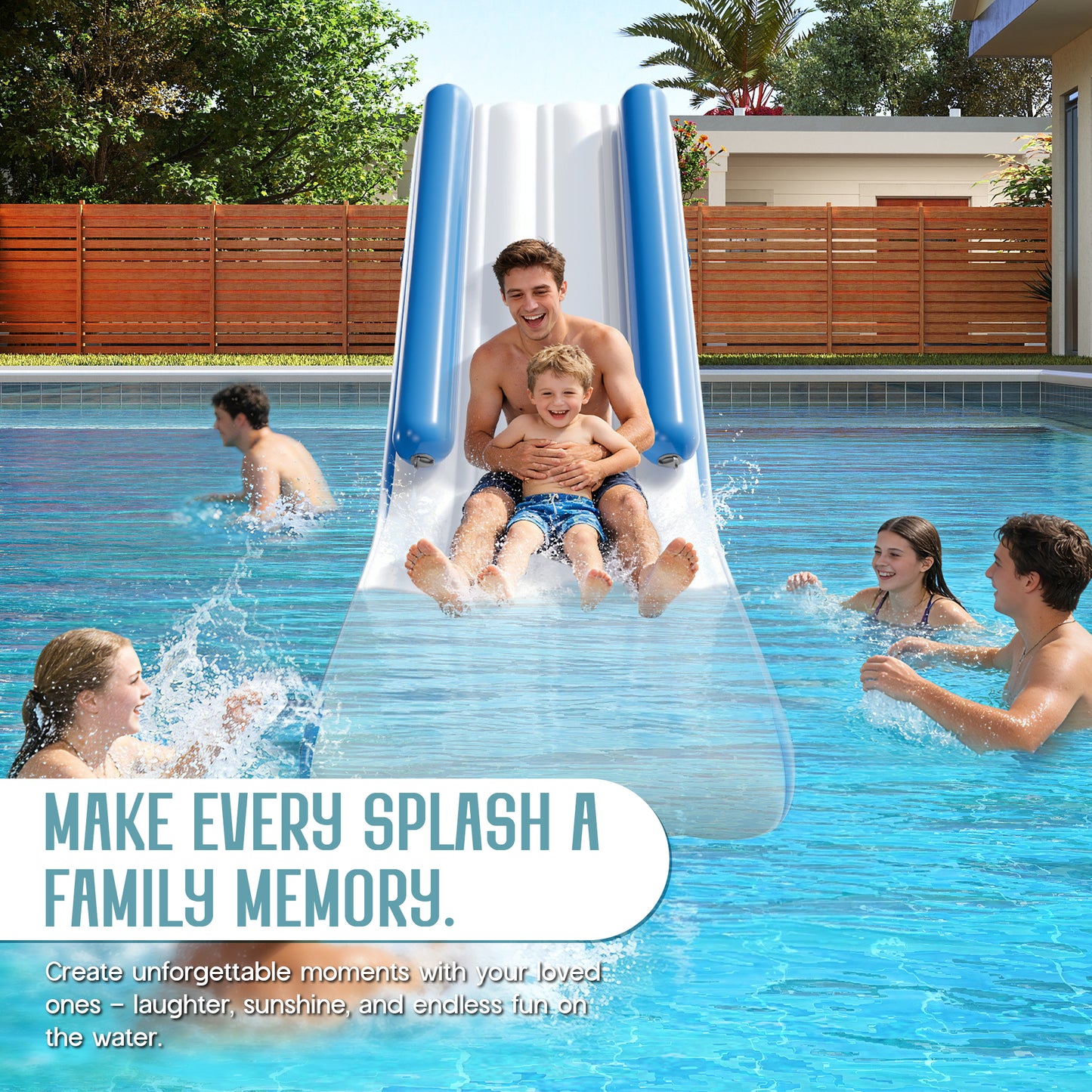 Inflatable Floating Water Slide - 10FT