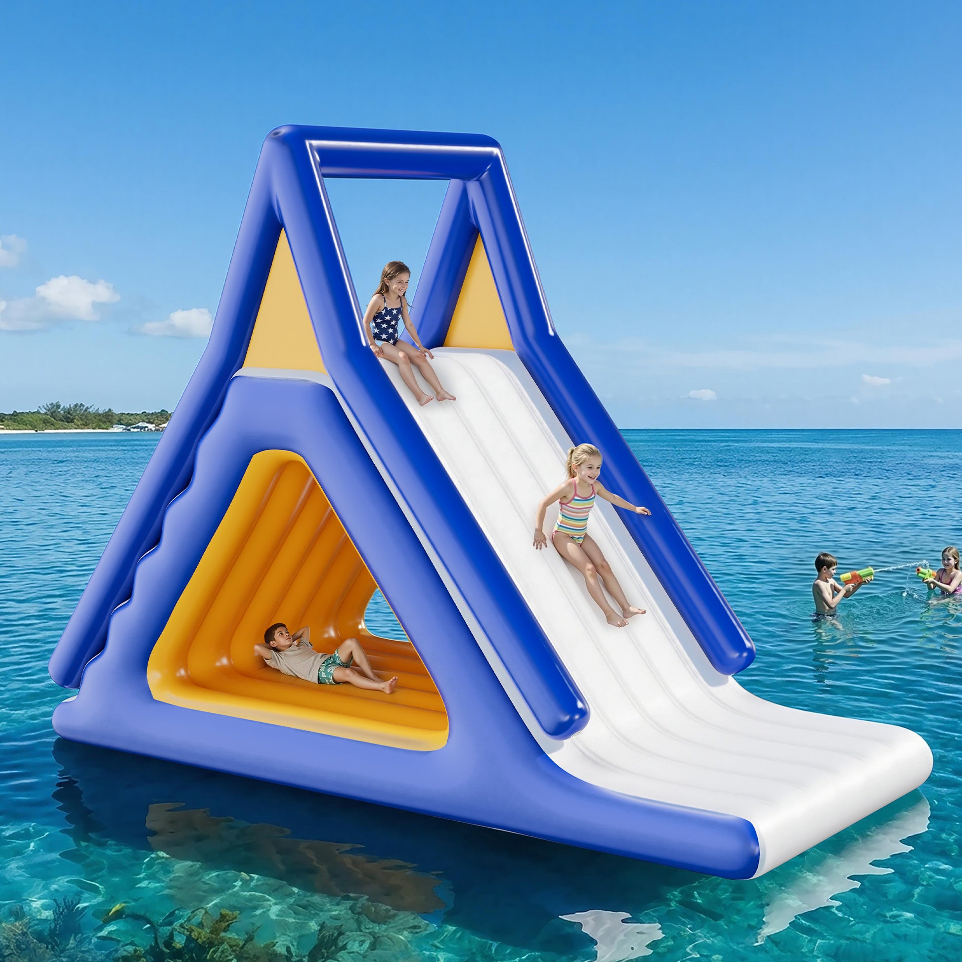 Inflatable Floating Water Slide -15FT