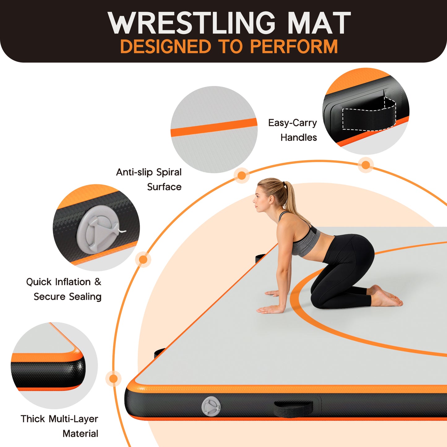 Waterproof Inflatable Wrestling Mat-10x10 FT