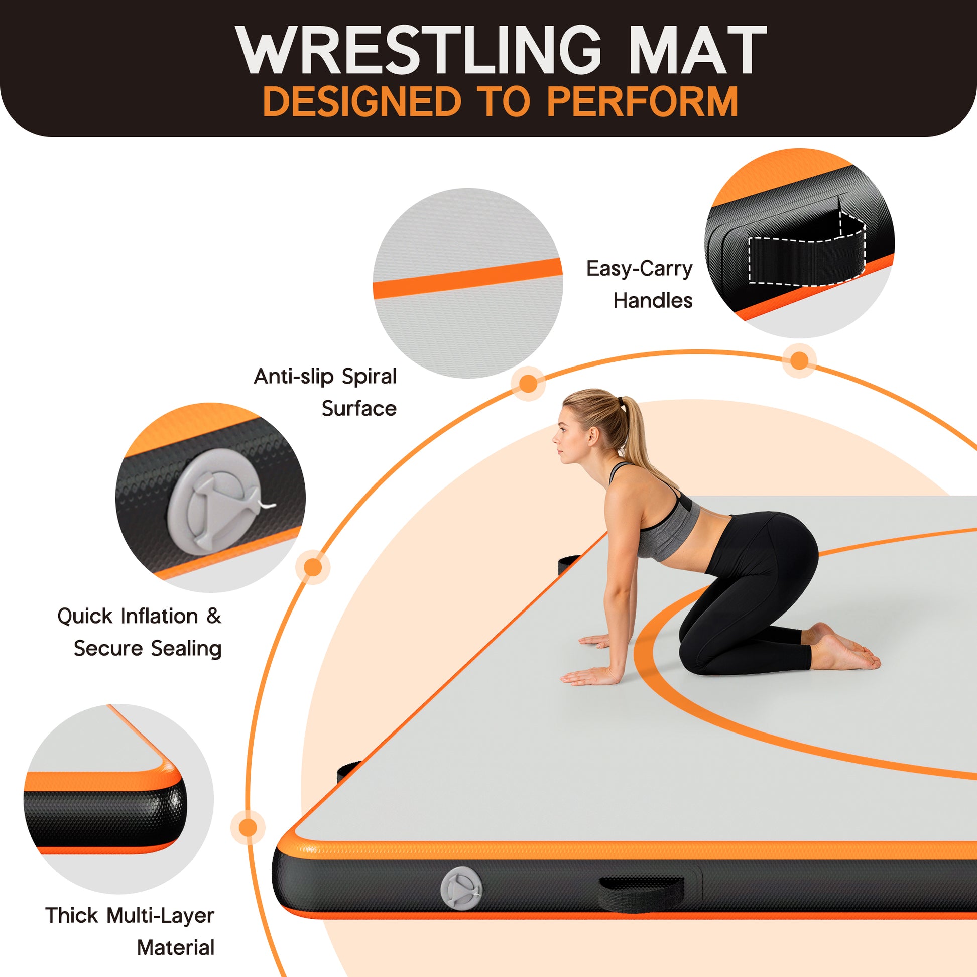 Waterproof Inflatable Wrestling Mat-10x10 FT