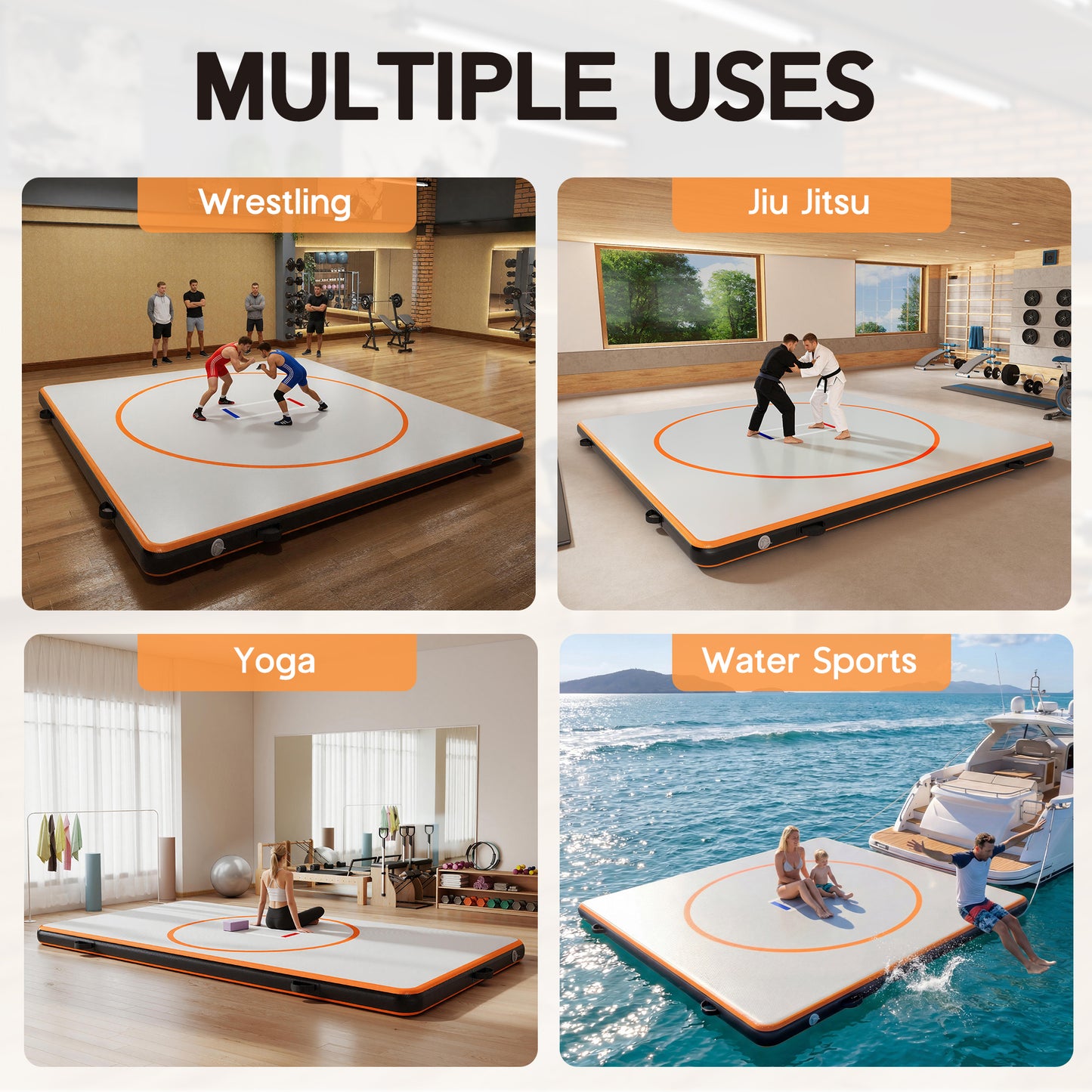 Waterproof Inflatable Wrestling Mat-10x5 FT
