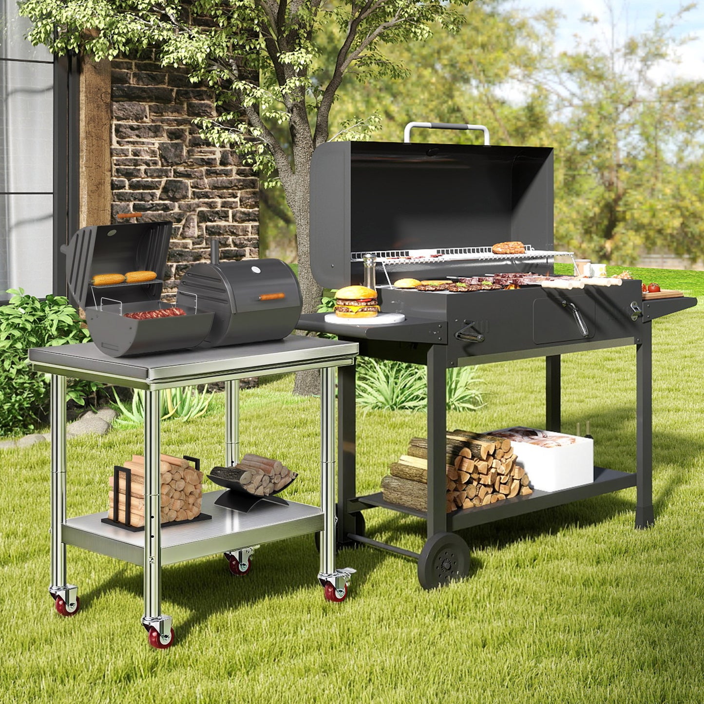 Stainless Steel Prep Table Amerlife