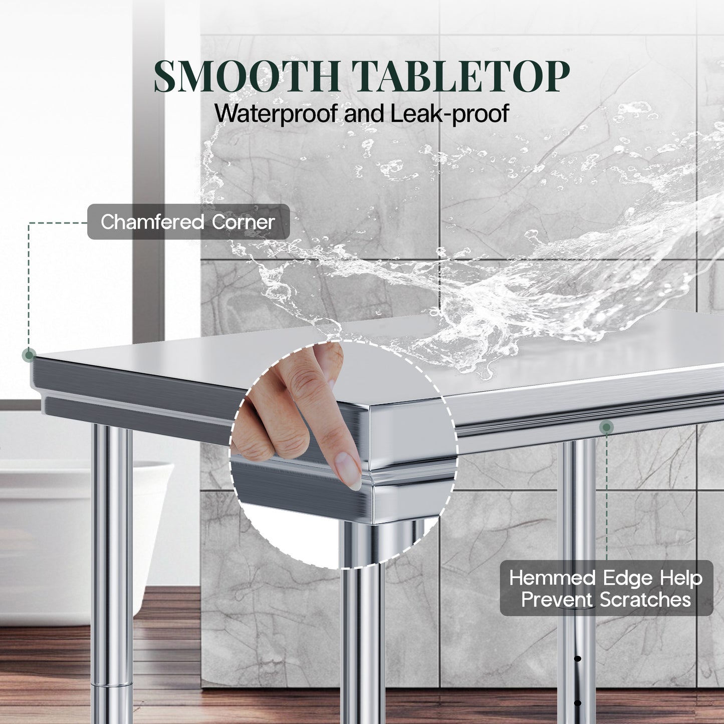 Stainless Steel Prep Table Amerlife