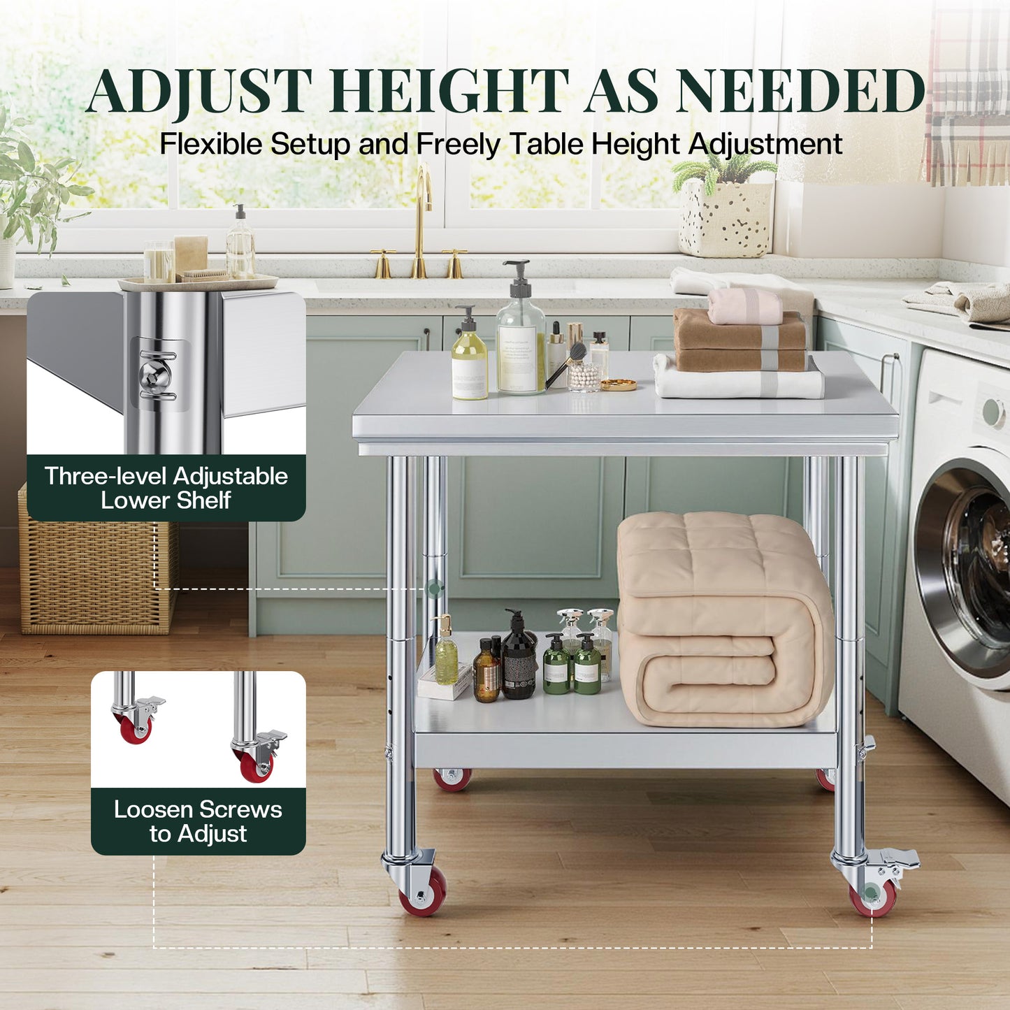 Stainless Steel Prep Table Amerlife
