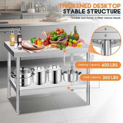 Stainless Steel Prep Table Amerlife