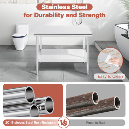 Stainless Steel Prep Table Amerlife